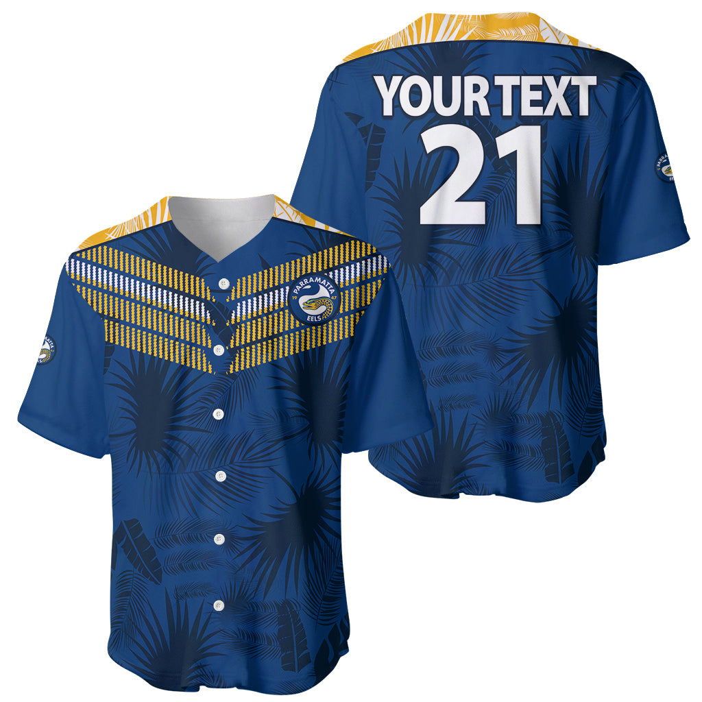 custom-text-and-number-parramatta-eels-rugby-baseball-jersey-simple-hawaiian-palms-leaf