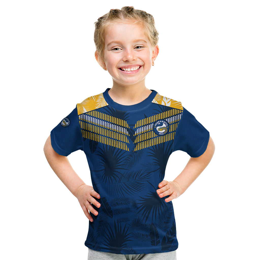 custom-text-and-number-parramatta-eels-rugby-kid-t-shirt-simple-hawaiian-palms-leaf