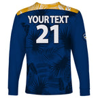 custom-text-and-number-parramatta-eels-rugby-long-sleeve-shirt-simple-hawaiian-palms-leaf