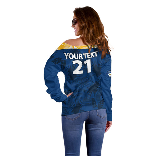 custom-text-and-number-parramatta-eels-rugby-off-shoulder-sweater-simple-hawaiian-palms-leaf