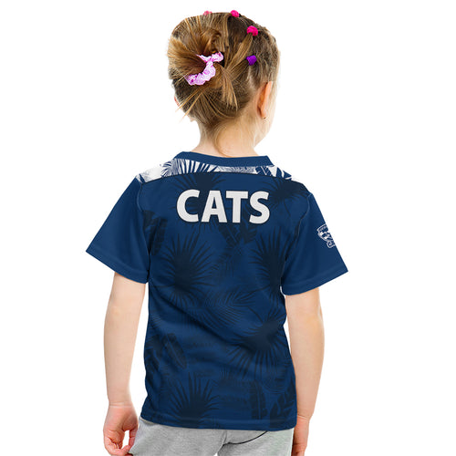 geelong-cats-football-kid-t-shirt-simple-hawaiian-palms-leaf