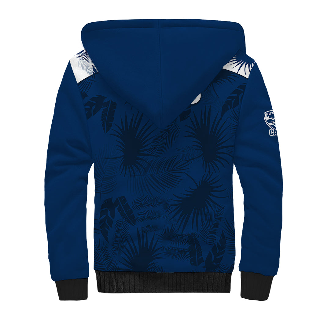 geelong-cats-football-sherpa-hoodie-simple-hawaiian-palms-leaf