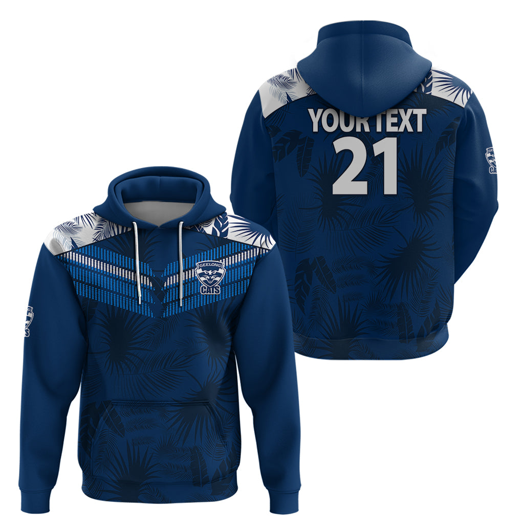 custom-text-and-number-geelong-cats-football-hoodie-simple-hawaiian-palms-leaf