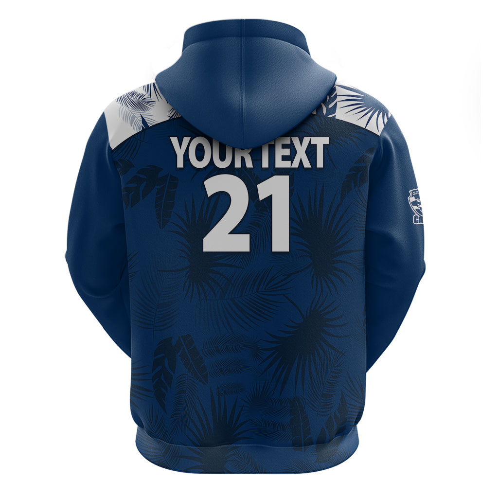custom-text-and-number-geelong-cats-football-hoodie-simple-hawaiian-palms-leaf