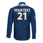 custom-text-and-number-geelong-cats-football-long-sleeve-button-shirt-simple-hawaiian-palms-leaf