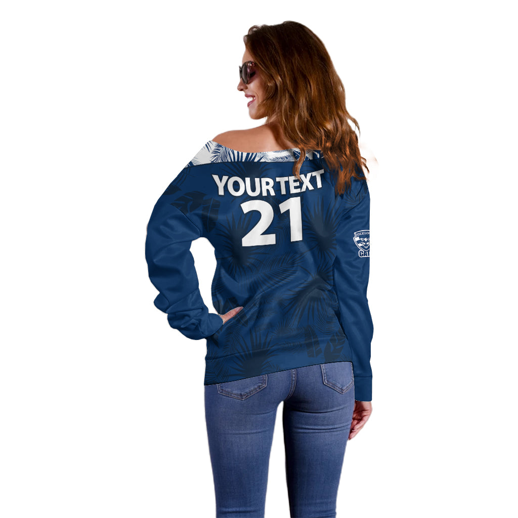 custom-text-and-number-geelong-cats-football-off-shoulder-sweater-simple-hawaiian-palms-leaf