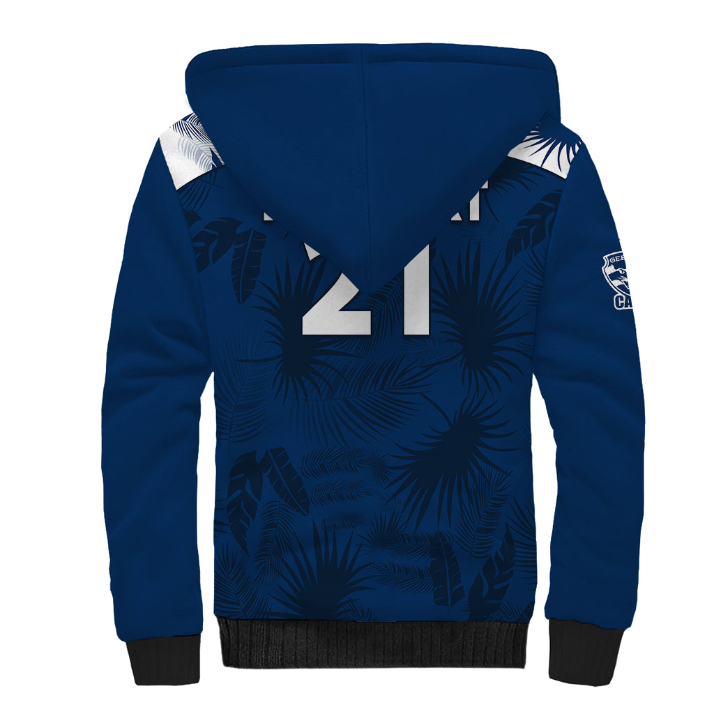 custom-text-and-number-geelong-cats-football-sherpa-hoodie-simple-hawaiian-palms-leaf