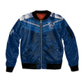 custom-text-and-number-geelong-cats-football-sleeve-zip-bomber-jacket-simple-hawaiian-palms-leaf