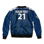custom-text-and-number-geelong-cats-football-sleeve-zip-bomber-jacket-simple-hawaiian-palms-leaf