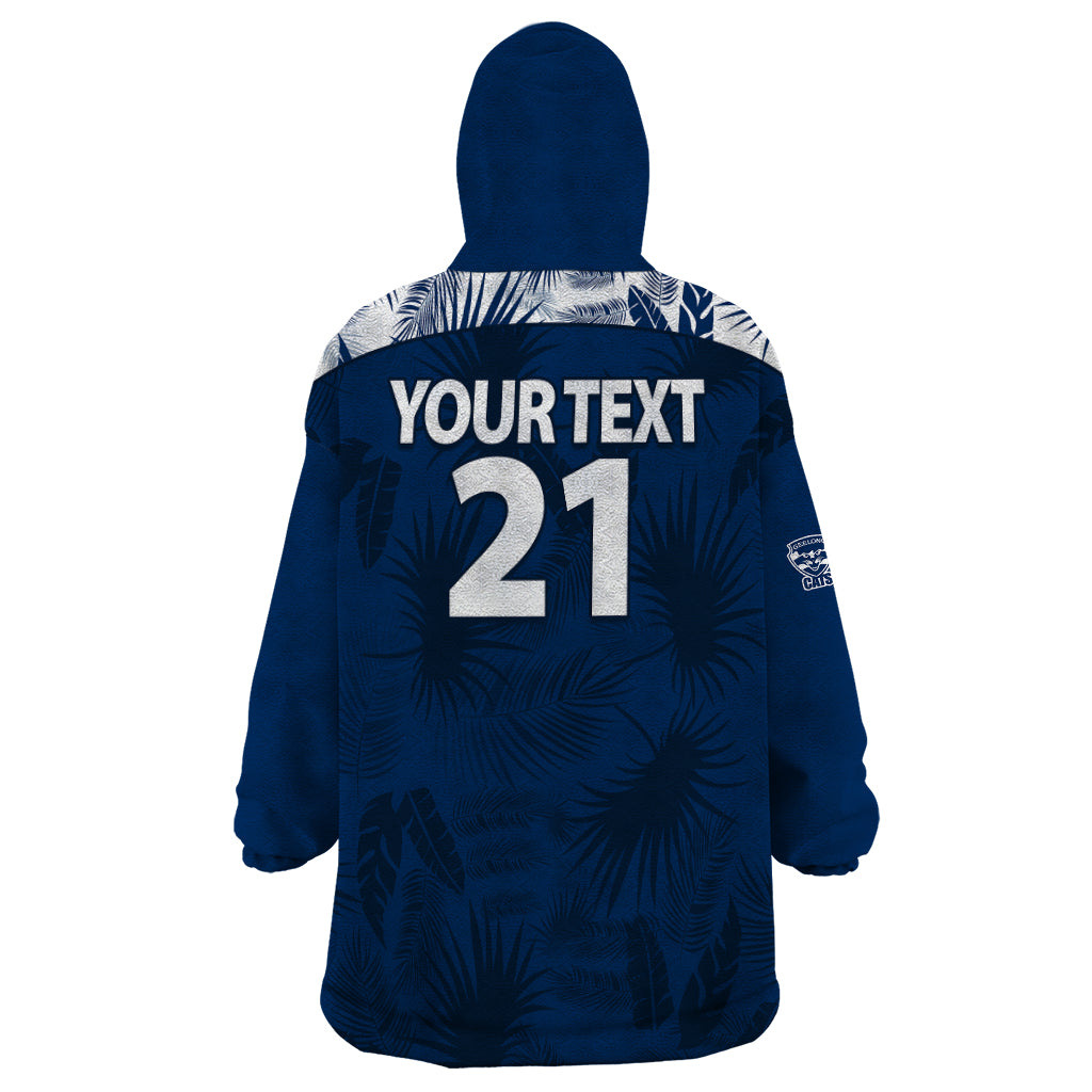 custom-text-and-number-geelong-cats-football-wearable-blanket-hoodie-simple-hawaiian-palms-leaf