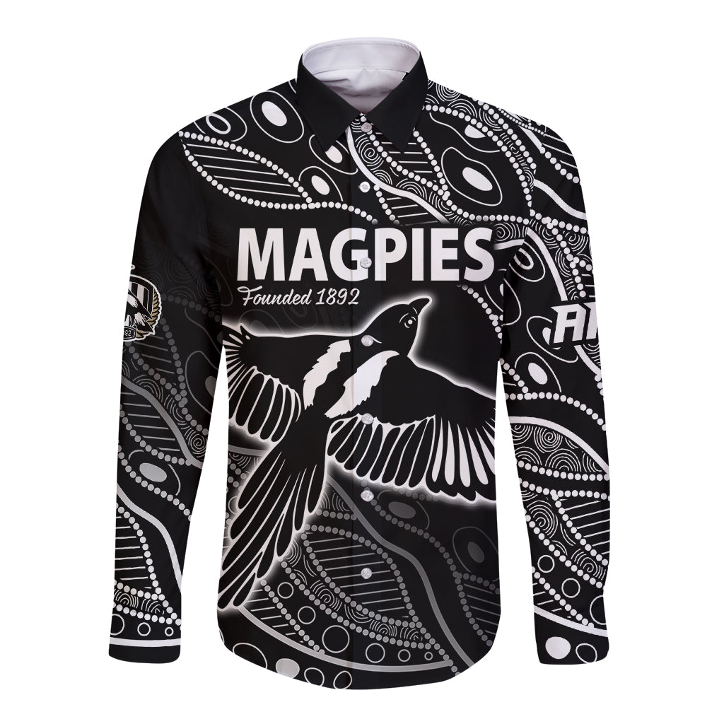 2023-collingwood-magpies-football-long-sleeve-button-shirt-pies-founded-1892