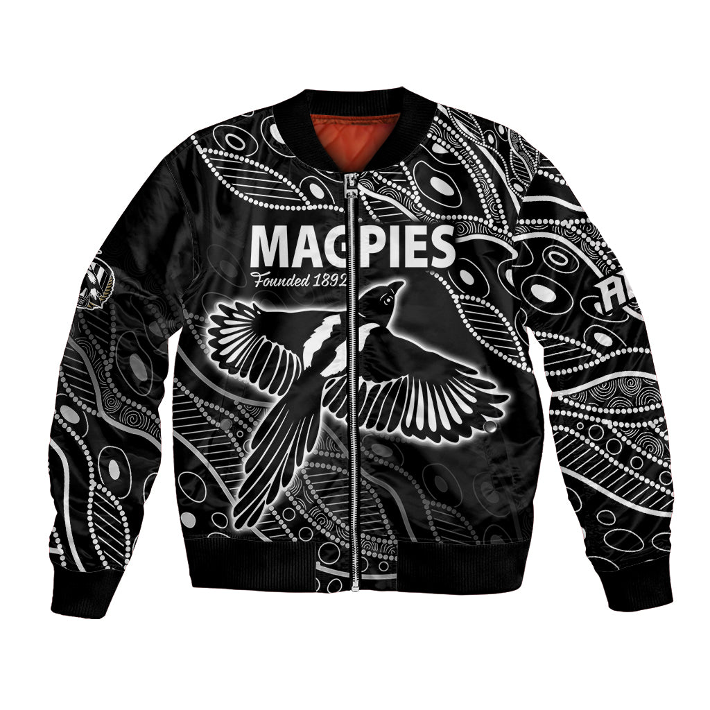 custom-text-and-number-2023-collingwood-magpies-football-bomber-jacket-pies-founded-1892