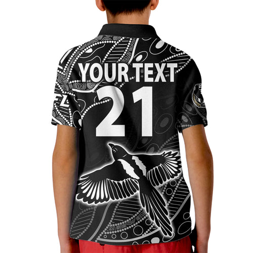 custom-text-and-number-2023-collingwood-magpies-football-kid-polo-shirt-pies-founded-1892