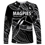 custom-text-and-number-2023-collingwood-magpies-football-long-sleeve-shirt-pies-founded-1892