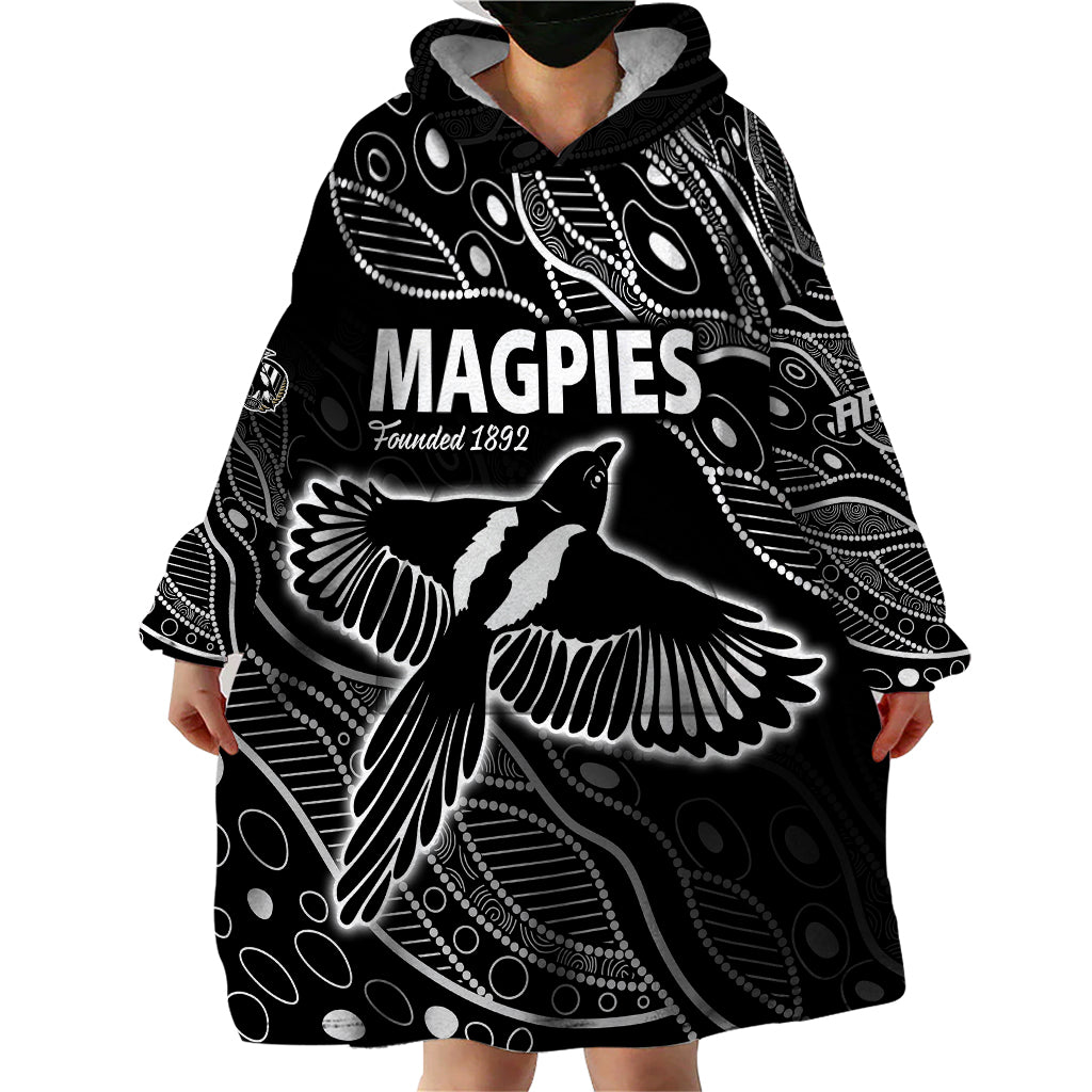 custom-text-and-number-2023-collingwood-magpies-football-wearable-blanket-hoodie-pies-founded-1892