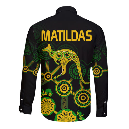 australia-soccer-long-sleeve-button-shirt-matildas-world-cup-with-kangaroo