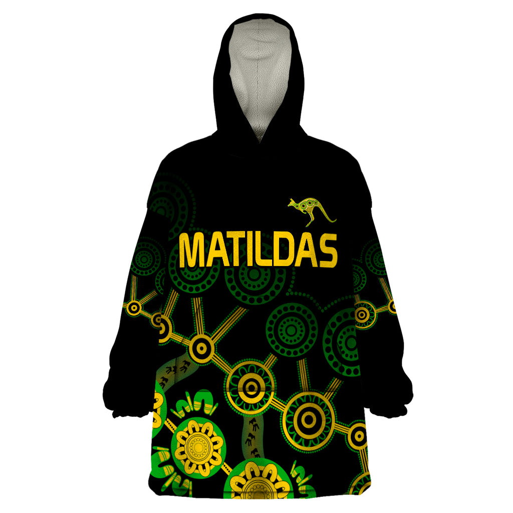 australia-soccer-wearable-blanket-hoodie-matildas-world-cup-with-kangaroo