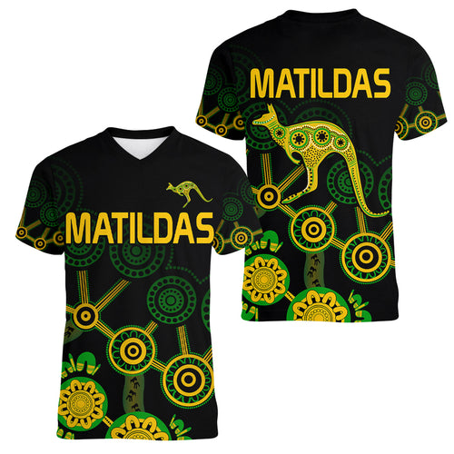 australia-soccer-women-v-neck-t-shirt-matildas-world-cup-with-kangaroo