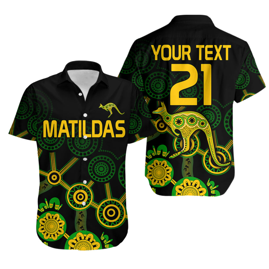custom-text-and-number-australia-soccer-hawaiian-shirt-matildas-world-cup-with-kangaroo