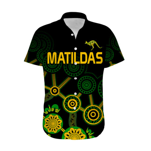 custom-text-and-number-australia-soccer-hawaiian-shirt-matildas-world-cup-with-kangaroo
