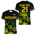 custom-text-and-number-australia-soccer-women-v-neck-t-shirt-matildas-world-cup-with-kangaroo