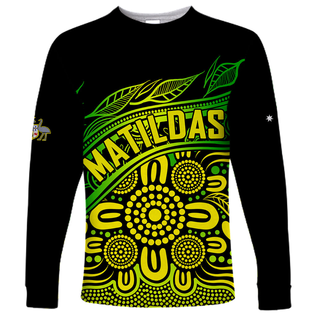 custom-text-and-number-2023-australia-soccer-matildas-long-sleeve-shirt