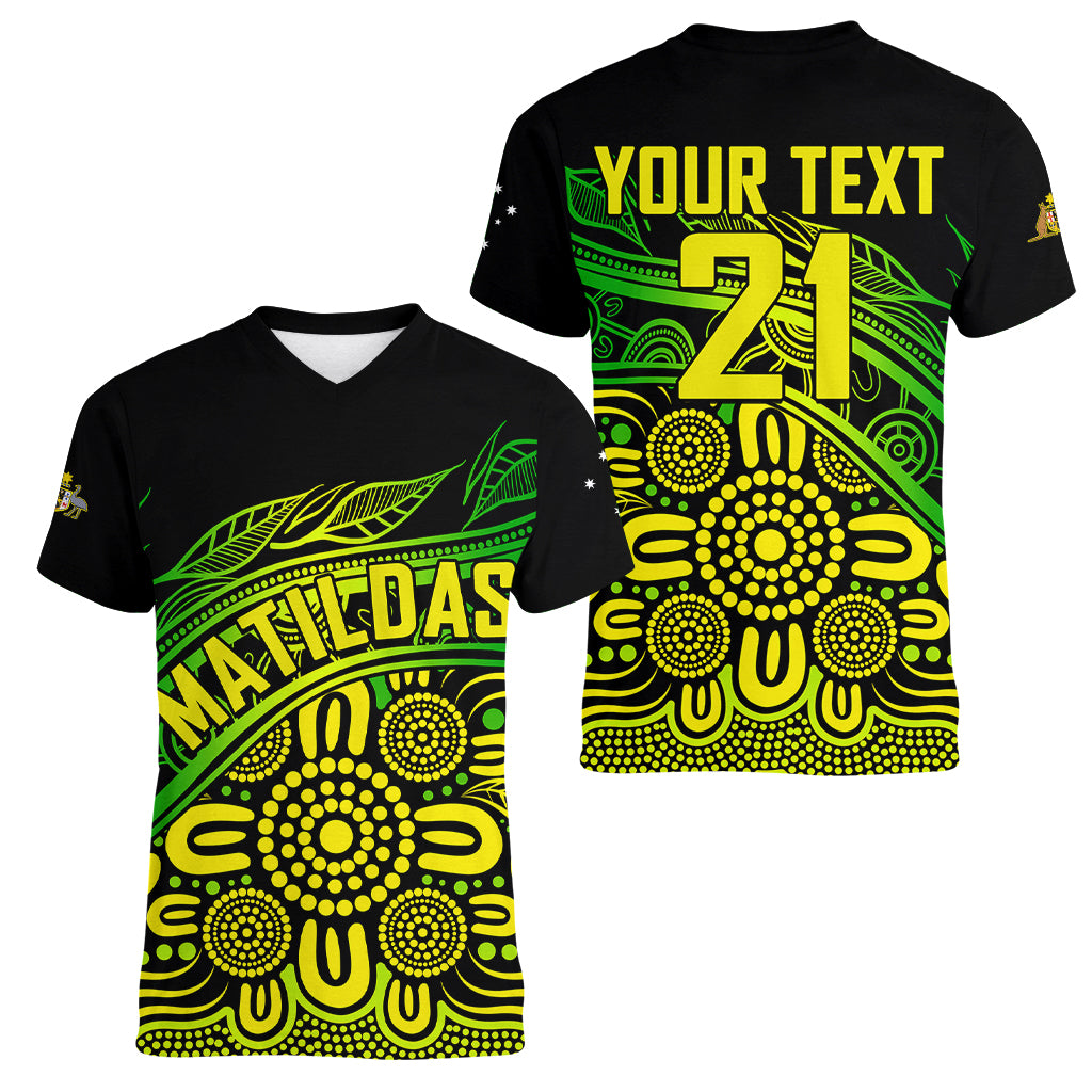 custom-text-and-number-2023-australia-soccer-matildas-women-v-neck-t-shirt