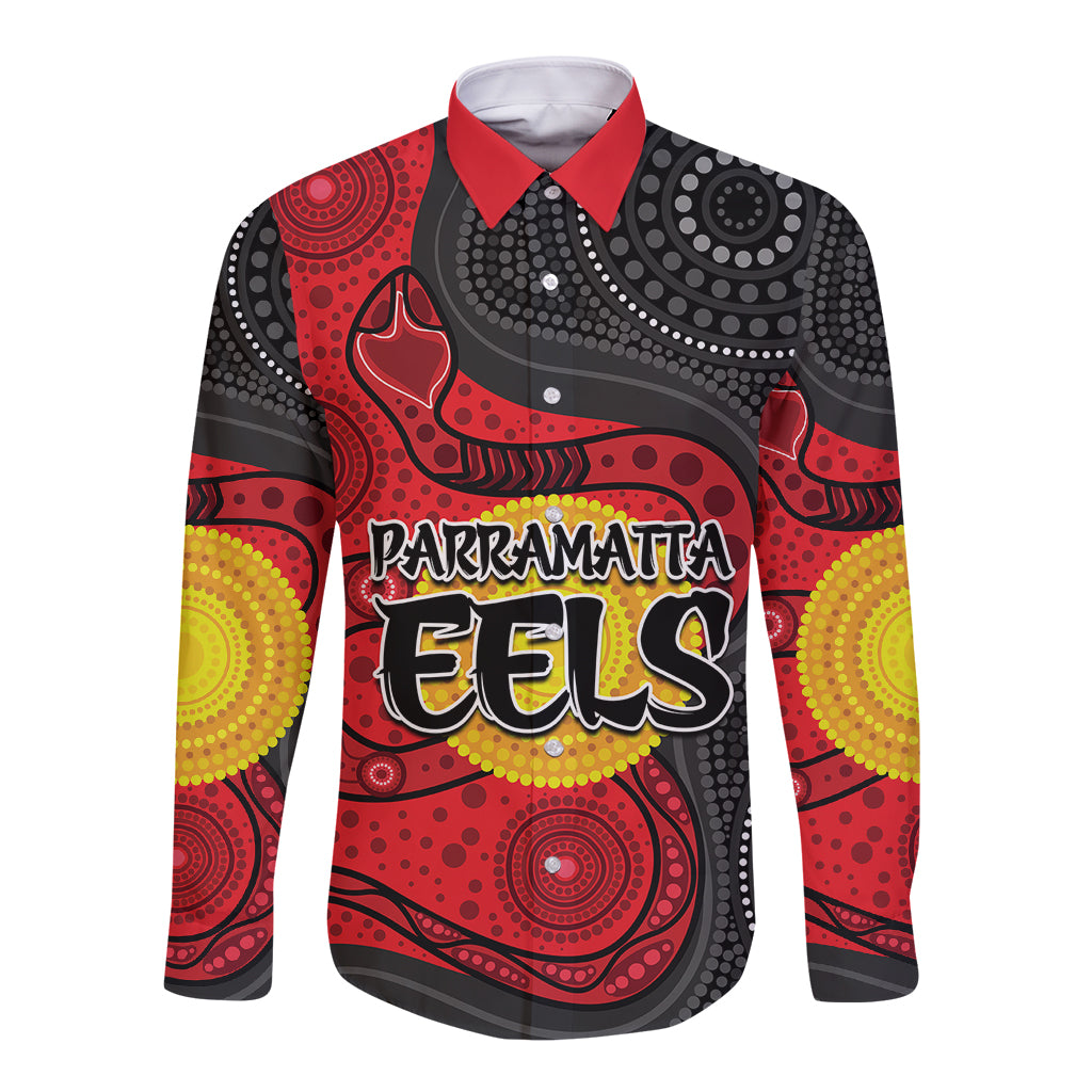 custom-personalised-2023-parramatta-eels-long-sleeve-button-shirt-simple-aboriginal