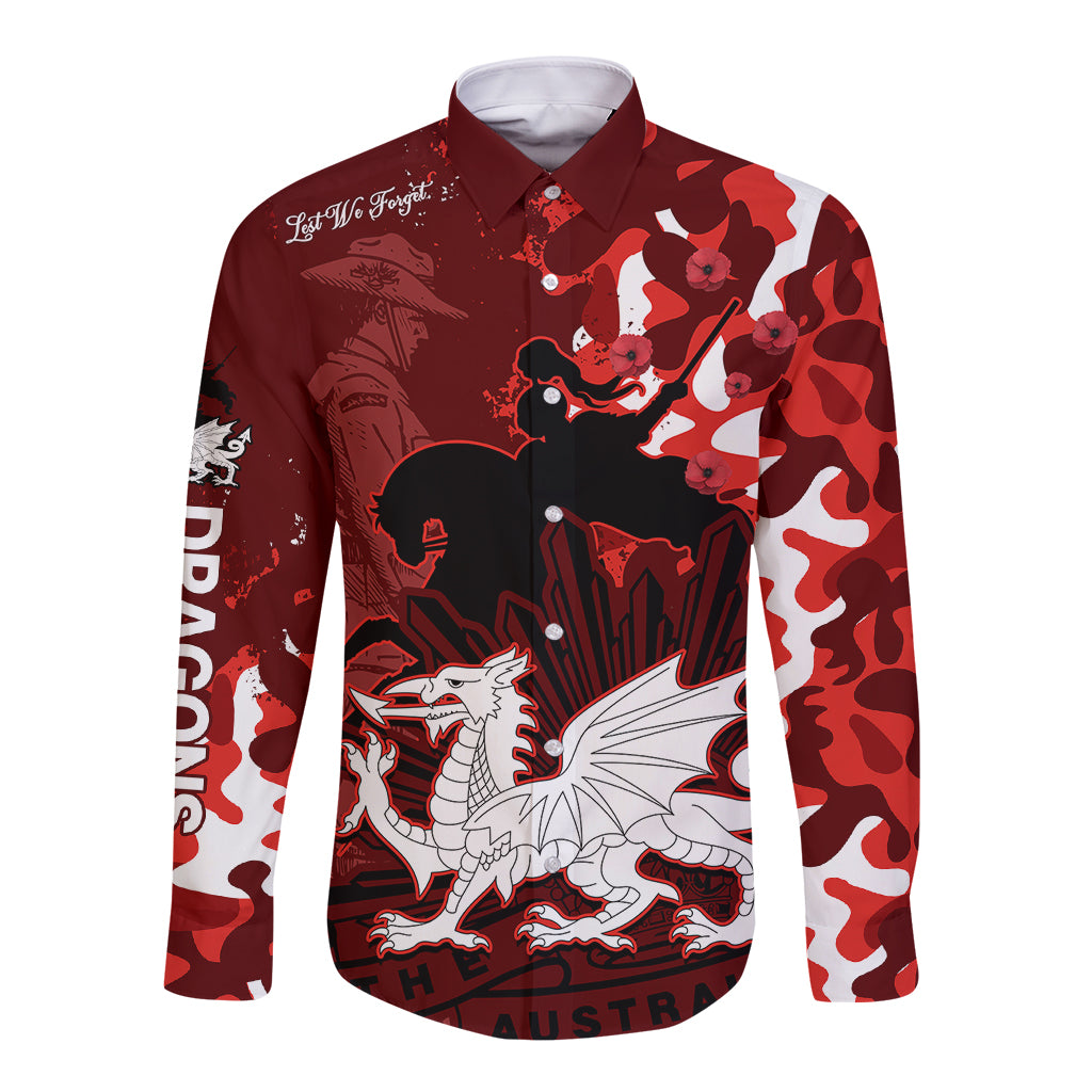 custom-text-and-number-nrl-anzac-2023-st-dragons-long-sleeve-button-shirt-camouflage