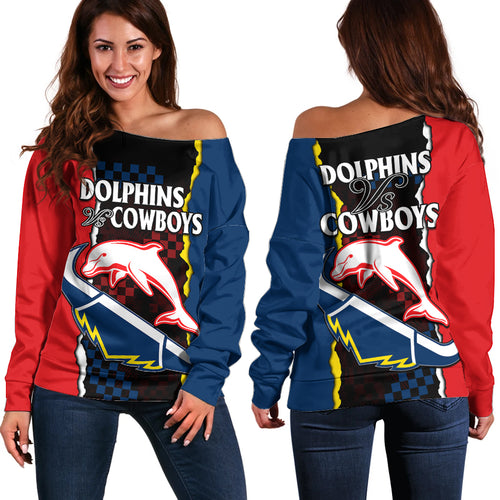 nrl-combine-dolphins-and-cowboys-off-shoulder-sweater