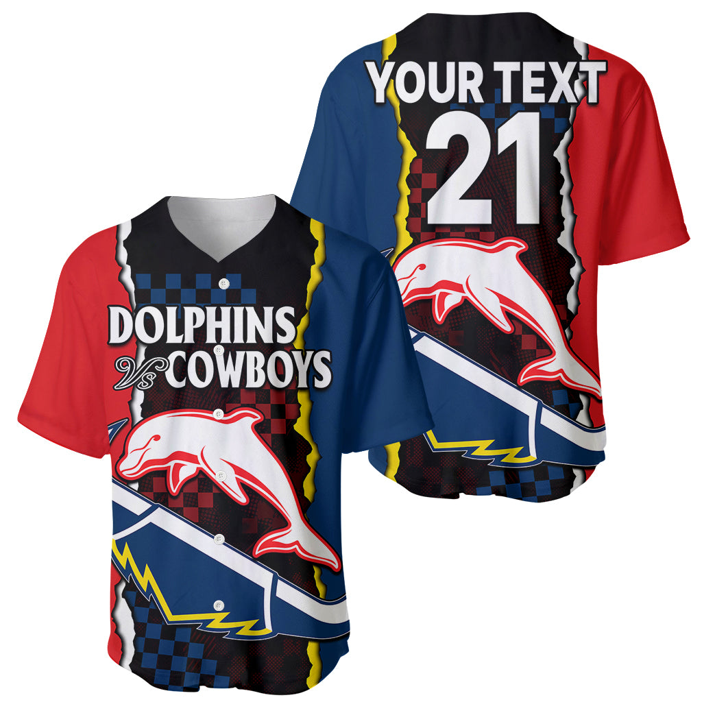 custom-text-and-number-nrl-combine-dolphins-and-cowboys-baseball-jersey