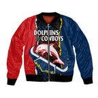 custom-text-and-number-nrl-combine-dolphins-and-cowboys-bomber-jacket