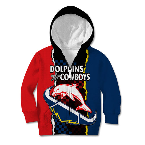 custom-text-and-number-nrl-combine-dolphins-and-cowboys-kid-hoodie