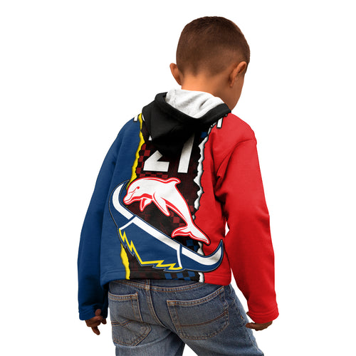 custom-text-and-number-nrl-combine-dolphins-and-cowboys-kid-hoodie