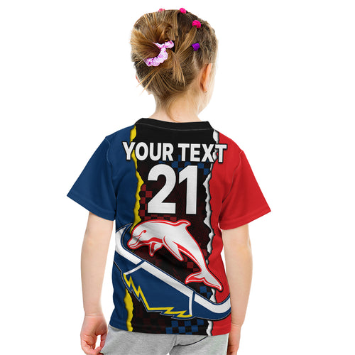 custom-text-and-number-nrl-combine-dolphins-and-cowboys-kid-t-shirt