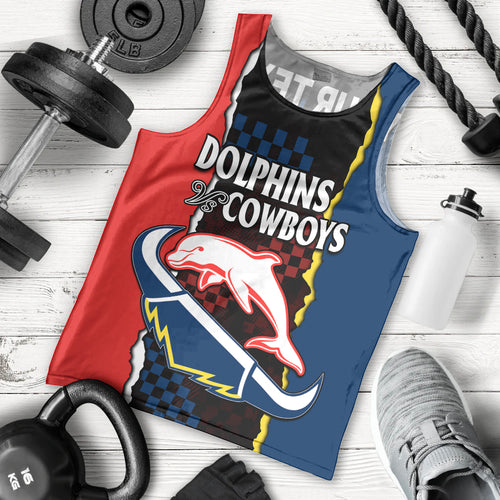 custom-text-and-number-nrl-combine-dolphins-and-cowboys-men-tank-top