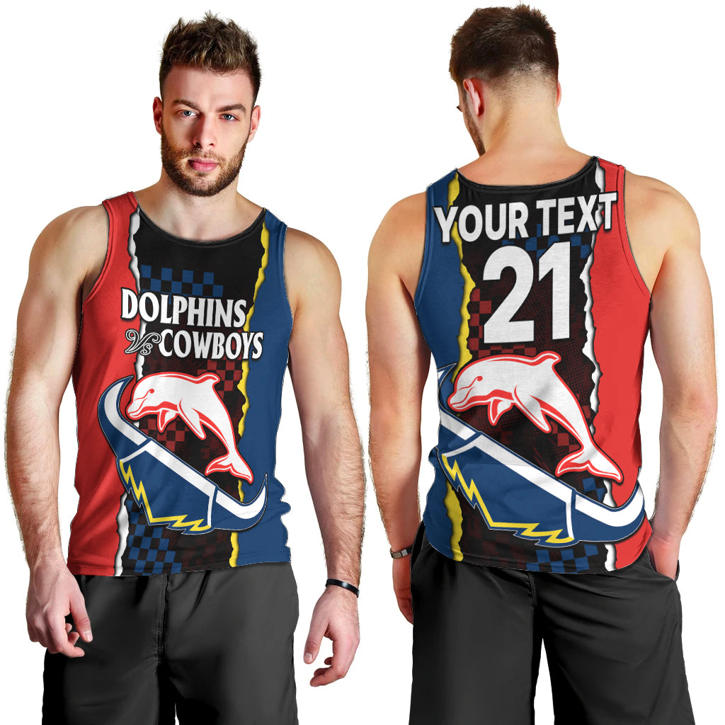 custom-text-and-number-nrl-combine-dolphins-and-cowboys-men-tank-top