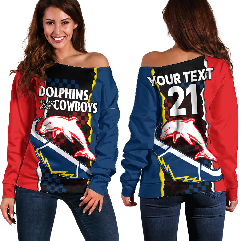 custom-text-and-number-nrl-combine-dolphins-and-cowboys-off-shoulder-sweater