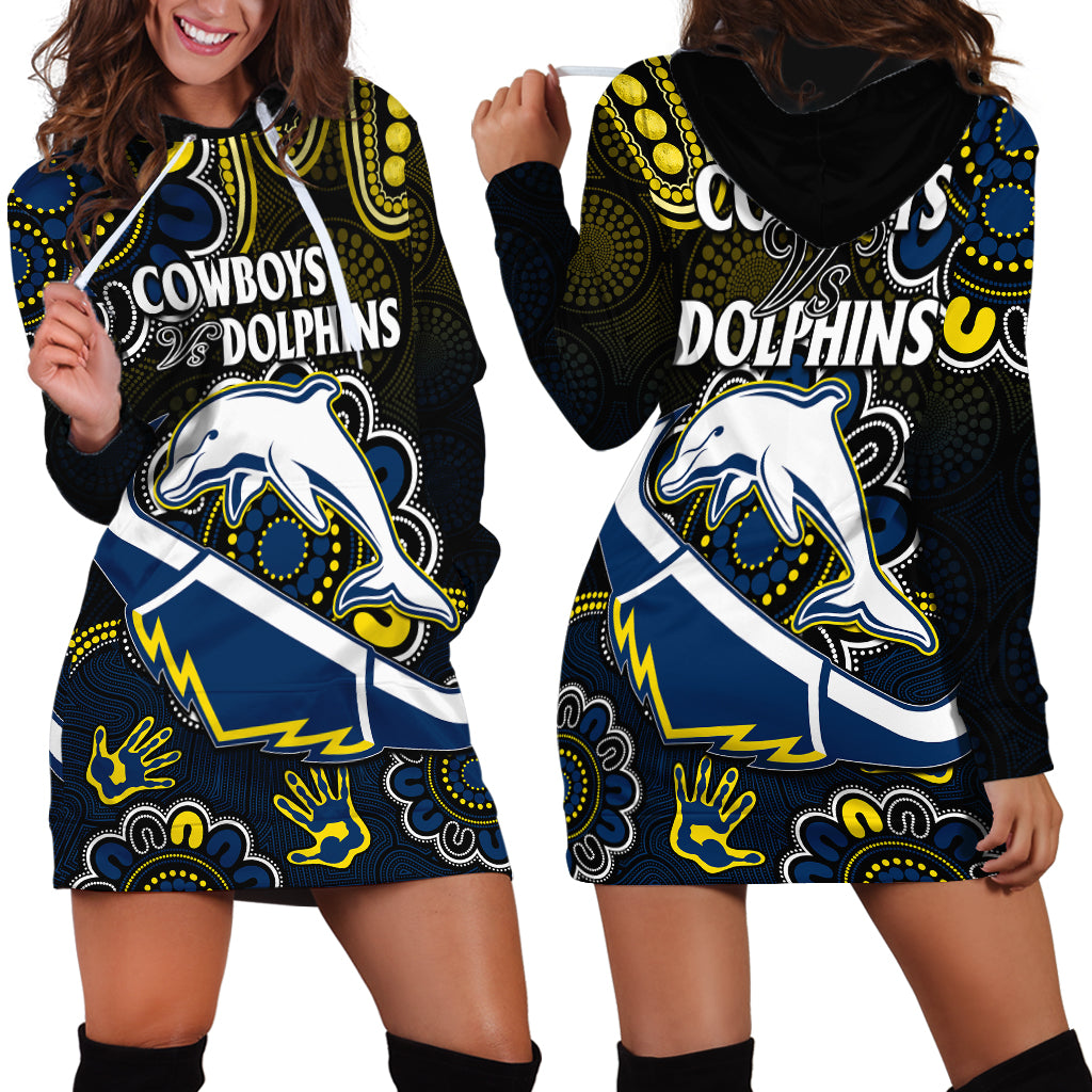 nrl-combine-dolphins-and-cowboys-hoodie-dress-aboriginal