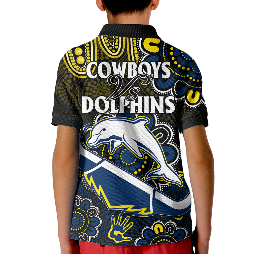 nrl-combine-dolphins-and-cowboys-kid-polo-shirt-aboriginal