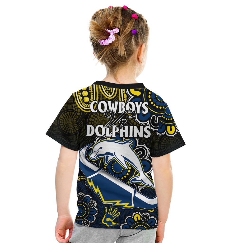 nrl-combine-dolphins-and-cowboys-kid-t-shirt-aboriginal