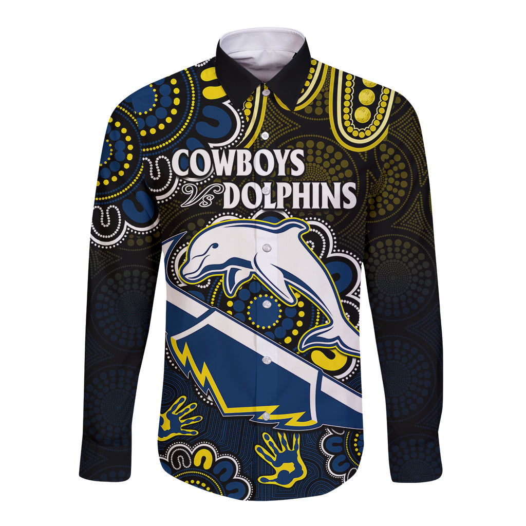 nrl-combine-dolphins-and-cowboys-long-sleeve-button-shirt-aboriginal