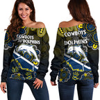 nrl-combine-dolphins-and-cowboys-off-shoulder-sweater-aboriginal