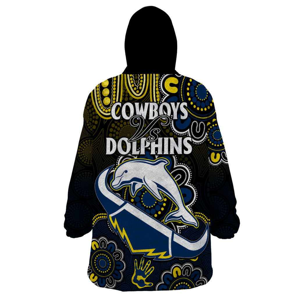 nrl-combine-dolphins-and-cowboys-wearable-blanket-hoodie-aboriginal