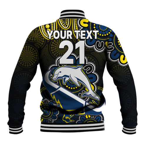 custom-text-and-number-nrl-combine-dolphins-and-cowboys-baseball-jacket-aboriginal