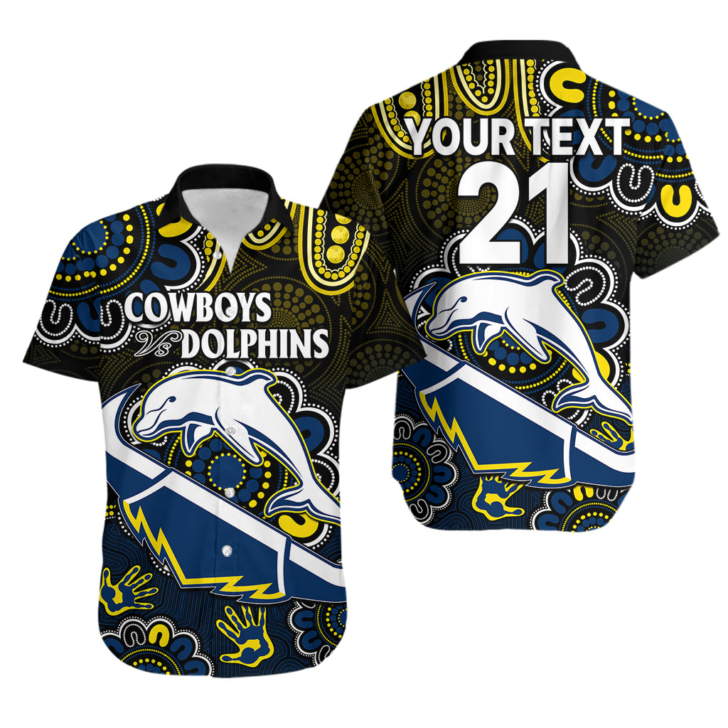 custom-text-and-number-nrl-combine-dolphins-and-cowboys-hawaiian-shirt-aboriginal