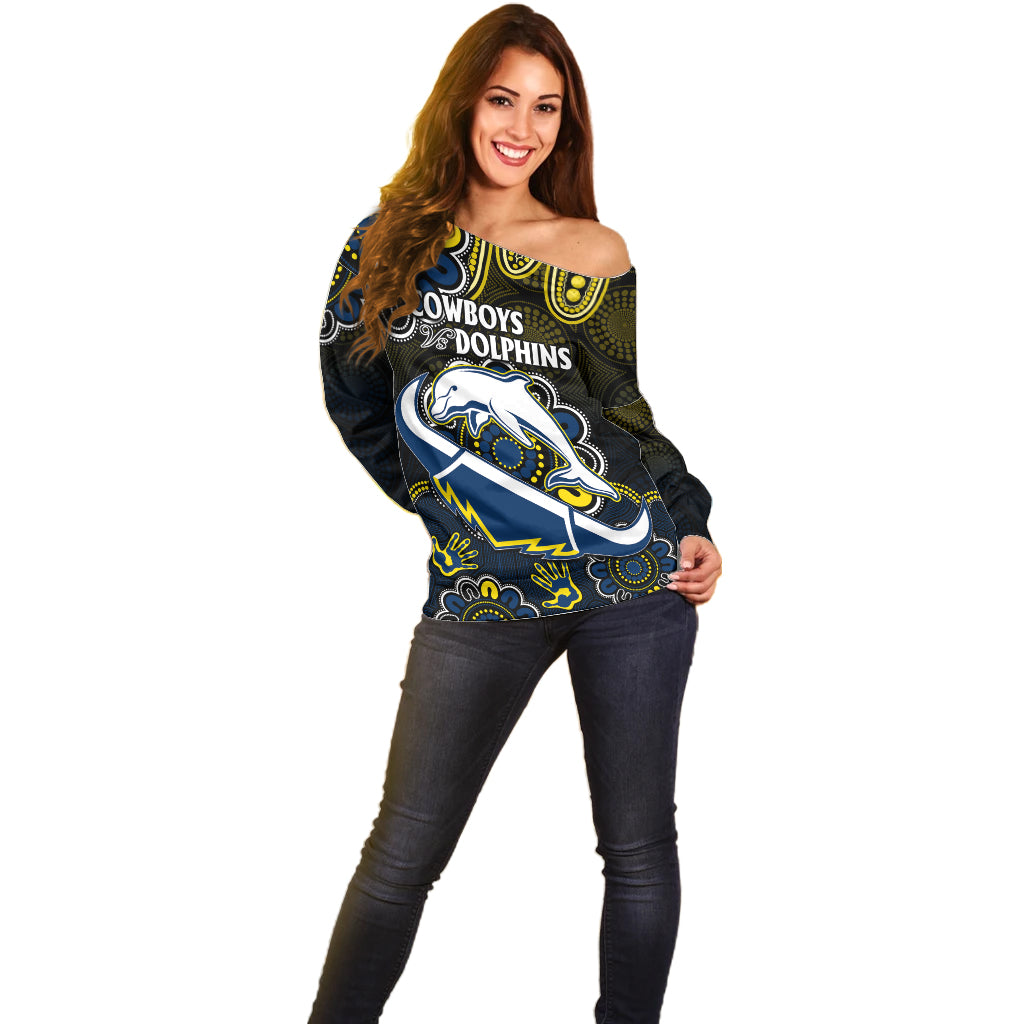 custom-text-and-number-nrl-combine-dolphins-and-cowboys-off-shoulder-sweater-aboriginal