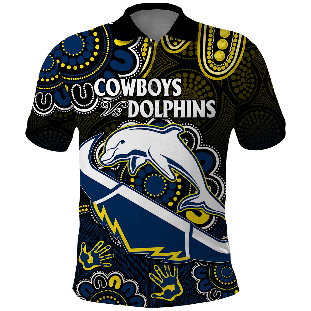 custom-text-and-number-nrl-combine-dolphins-and-cowboys-polo-shirt-aboriginal
