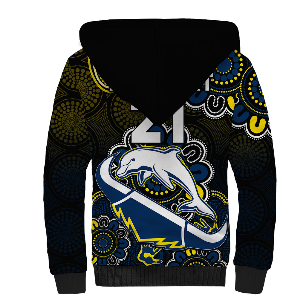 custom-text-and-number-nrl-combine-dolphins-and-cowboys-sherpa-hoodie-aboriginal