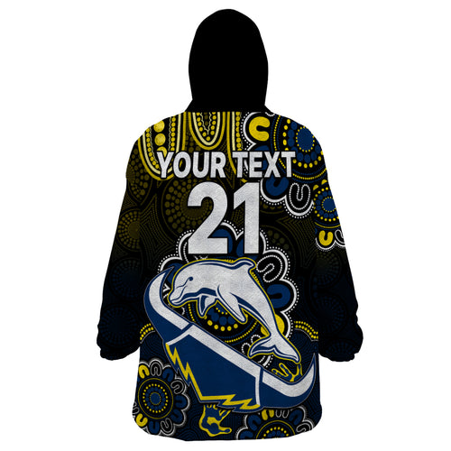 custom-text-and-number-nrl-combine-dolphins-and-cowboys-wearable-blanket-hoodie-aboriginal